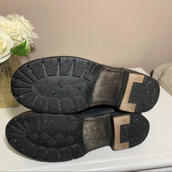 SOLD Frye Rogan Stud Lace Up Boots Fold Over - Picture 11 of 13